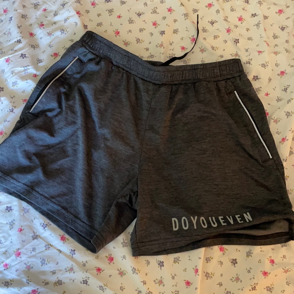 DOYOUEVEN Gray Athletic Shorts